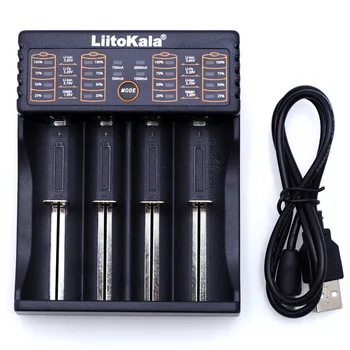 Liitokala Lii-402 18650 Baterija Polnilnik za 26650 16340 RCR123 14500 LiFePO4 1,2 V Ni-MH baterije za polnjenje Ni-Cd Rechareable Baterije lii402