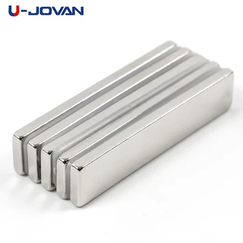 U-JOVAN 5pcs 50 x 10 x 3 mm Super Močan Blok Zmogljiv Neodymium Magneti 50*10*3 Redke Zemlje N35 Magnet