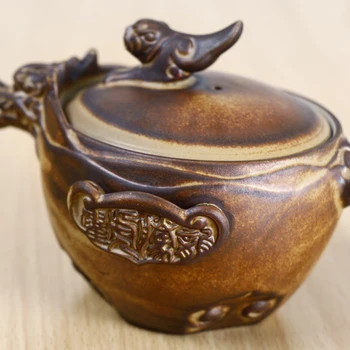 Groba keramika dolgo teng hu yue Crack skodelico čaja kungfu eno čajnik dve skodelici Čaja set za enostavno prenašanje