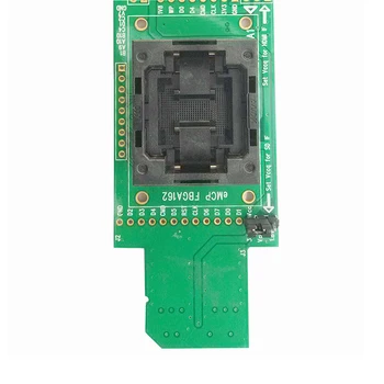 EMMC bralec test z vtičnico SD vmesnik BGA153 BGA169 velikost 11.5x13mm igrišču 0,5 mm programer adapter data recovery odpre vrh