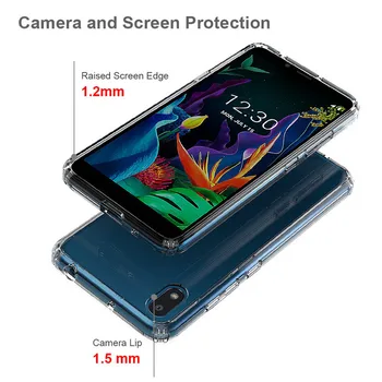 Za LG K20 2019 Primeru Shockproof Telefon Kritje Za LG K50 2019 Primeru Trdi Oklep Fundas Za LG Q60 Primeru LGK20 K 20 50 Zaščitna Nazaj