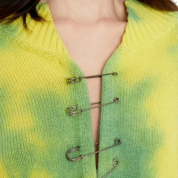 SUCHCUTE moda 2020 ženska puloverji kravato die jopico gumb gor Pletene korejskem Slogu izgubijo težo vrh fuzzy Toplo Ženski