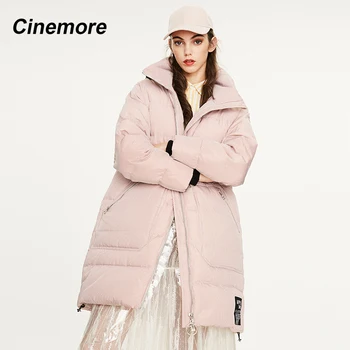 Cinemore 2020 Pozimi nov prihod žensk navzdol jakno sive barve vrhnja oblačila ohlapna oblačila visoke kakovosti zimski plašč ženske Y9060