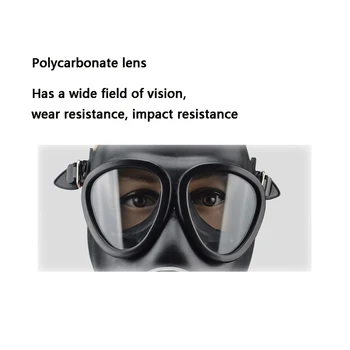 Vrsta 87 plinsko masko, grimace masko spray barva kemičnih formaldehida, veliko vidno polje zaščitni respirator masko