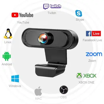 1080P HD Webcam Kamero USB Video Snemanje, Spletna Kamera Z Mikrofonom Za PC Računalnik, Webcam, Cámara Web ВЭБ-камера