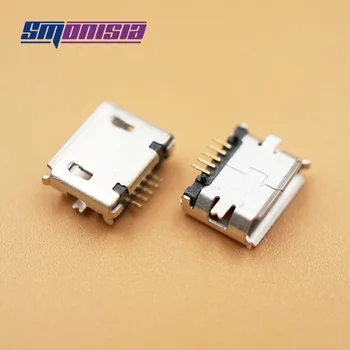 Smonisia SMD Dolge IGLE Micro USB 5P 5pins vtičnice Priključek Vrata Za Mobilni Telefon rezervnih Delov
