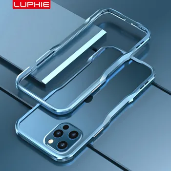 Aluminij Odbijači za iPhone 12 Pro Max 6.7-PALČNA, Odbijača Primeru Kovinski Okvir Odbijača Pokrov Šok Vlaknati Slim Kul Design