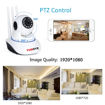 YUNSYE HD 1080P Brezžični WIFI IP Kamere CCTV Home Security Monitor Inteligentna Omrežja, dvosmerni Audio Night Vision Baby Monitor