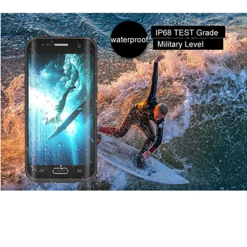 Za Samsung Galaxy S7 Rob S7 Vodotesno Ohišje IP68 Potapljanje, Podvodni PC + TPU Oklep Kritje S725 Shockproof Umazanijo Sneg dokaz