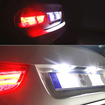 12V LED Brez Napake Canbus Avtomobilske Številka licence Ploščo Luči Za BMW E81 3-Vrata, E87 5-vrat, F20 F21 E63 E64 M6 F06 F12 F13 E85 E86 E89