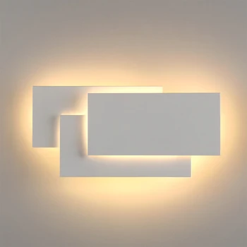 12W LED Wall Sconces Razsvetljava notranja Stenska Svetilka Nameščena Svetilka iz Aluminija Okrasite Steno Rov spalnica LED Stenska Luč