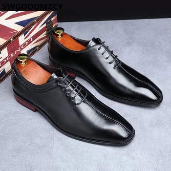 Elegantni Čevlji Za Moške Črne Formalno Čevlji Za Moške Italijansko Podjetje Čevlji Moški Oxford Usnja Chaussures Hommes Sl Cuir Luxe Sapato