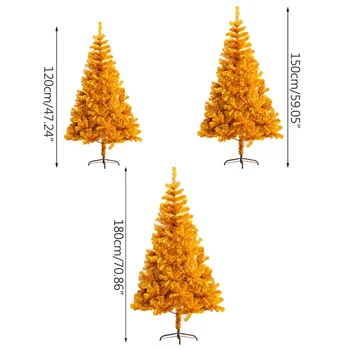 Strongwell Šifriranje Bor Zlato Božično Drevo, Umetne Božično Drevo Okraski Za Božično Dekoracijo Za Dom Dekor