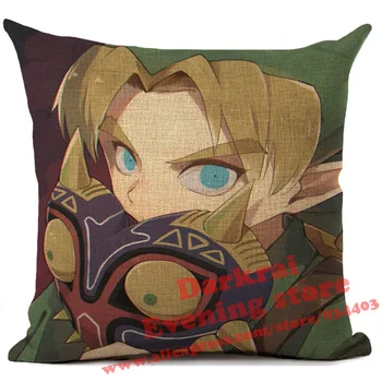 Legend Of Zelda Blazine Pokrov Risank Anime Vrgel Blazine Za Avto Kavč Doma Dekorativne Prevleke 45*45 cm