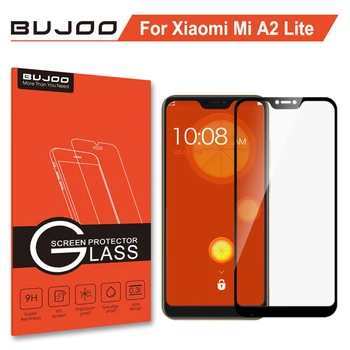 Prvotne BUJOO Visoko Odziven Black Polno Kritje Kaljeno Steklo Za Xiaomi Mi A2 Lite Xiomi MiA2 Lite Zaslon Patron