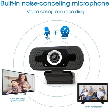 USB, HD Webcam Digital Video, Web Cam Kamera Mikrofon Posnetek Ročno Nastavljiv Kamero za Računalnik Prenosni RAČUNALNIK Namizni INQMEGA