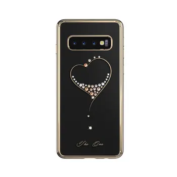 Za Samsung Galaxy S10 S10 Plus Primeru Jasno Slim Hrbtni Pokrovček Trdo Lupino Kristalno Luksuzni Bling Diamanti Za Ženske Kingxbar