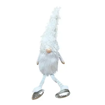 Veliki Božični Okraski Dolge Noge, Santa Brezosebna Lutka Bele Noge Dolgo Hu Lutka Božič Figurice