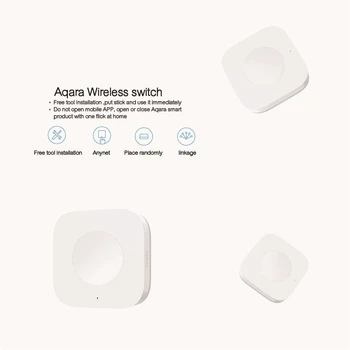 Aqara Smart Wireless Tipka za Preklop Inteligentno Daljinski upravljalnik ZigBee Brezžična Biult v Žiro Za xiaomi mijia MI doma