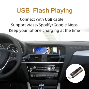Sinairyu Brezžični Apple Carplay Android Auto vmesnik Za BMW F10, F11 F07 GT Serije 5 NBT Sistem