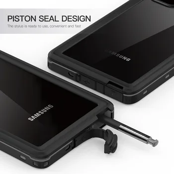 Za Samsung Note 20 Ultra Potapljanje Telefon Primeru Pregleden 360 Stopnja Zaščite Pokrovček za Galaxy S20 Ultra Nepremočljiva Jasno Lupini