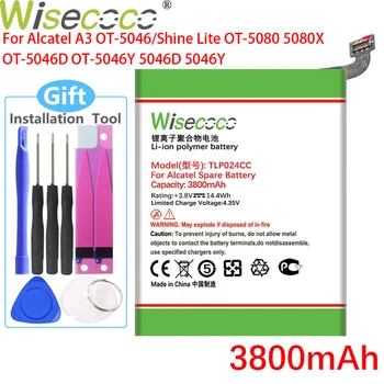 Wisecoco TLP024C1 3800mAh Baterija Za sony ericsson A3 OT-5046 Sijaj Lite OT-5080 5080X OT-5046D OT-5046Y 5046D 5046Y TLP024CC Telefon