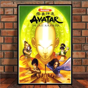 Avatar The Last Airbender Aang Boj Anime Umetnost Plakata Platno Slikarstvo Stensko Sliko Za Dom Dekor Plakatov in Fotografij