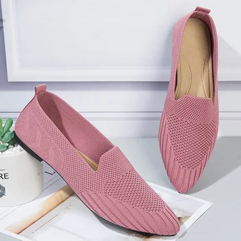 2020newflyingwovenwomen'sshoessummer opozoril modni čevlji softbottomnon-slipflatshoescomfortableshallowmouthcasualshoes sandali