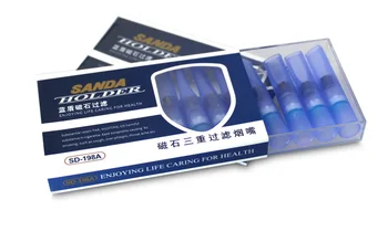 Blagovne znamke za enkratno uporabo Cigaretni Filtri za Cigarete Imetnik Večino Gospodarstva Paket (96 filtri/veliko) Tri magneti filtracija SANDA SD198A