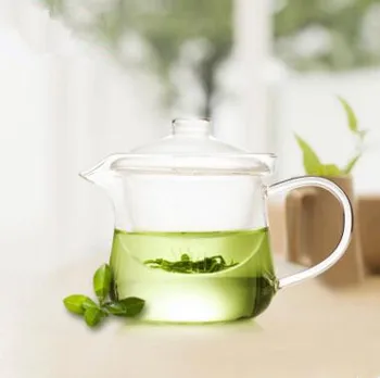300 ml Toplotno odporno steklo čajnik transparentno steklo lonec za rože čaj dobre kakovosti, vroče prodaje