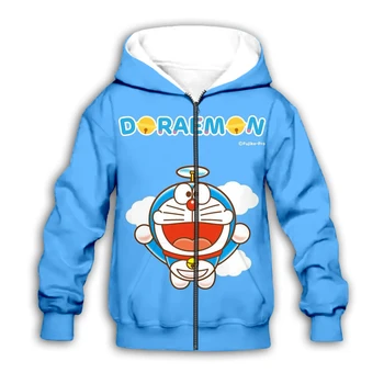 Kawaii Doraemon 3D tiskanih Otroci hoodies majica baby boy girl Otroke, Risanka Nobita Nobi hoodie ulične nastavite puloverju