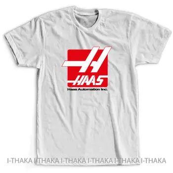 Haas Avtomatizacije F1 Racing Team Nov Logotip T-Shirt Unisex Dirke Tee Velikost S-3Xl