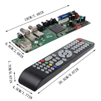 DVB-T2 DVB-C Digitalni Signal ATV Javor Gonilnika LCD zaslon, Daljinski upravljalnik Odbor Izstrelitev Univerzalno Dvojno USB Media QT526C V1.1 T. S512.69