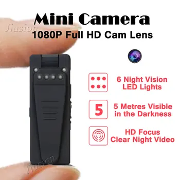 5M Ir Nočno Vizijo Webcam 1080P Mini Kamera HD Kamere z Senzor Gibanja, Video Telefonski Avdio Snemalnik Mikro Skrivnost Cam