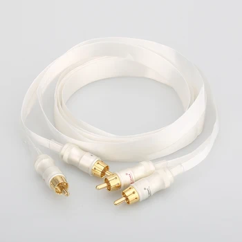 Visoko Kakovostne Hi-fi silver plated kabel Modra bela Heven kralj kača pozlačeni RCA povezujejo kabel