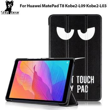 Ohišje za Huawei MatePad T8 Kritje velja za Huawei MatePad T8 Kobe2-L09 Kobe2-L03 Tablet funda capa Foliding Stojijo lupine, kože