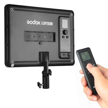Godox 2pcs LEDP260C Ultra-tanek 30W 3300-5600k LED Video Luč Plošča Svetilko z 2pcs 2m Lahka Stojalo za Video Studio Luči