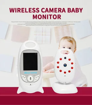 2,0-palčni Brezžični Video Barve Baby Monitor Visoke Ločljivosti Otroška Varuška Varnostne Kamere Night Vision Nadzor Temperature