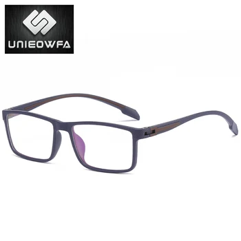 Optična Očala za Kratkovidnost Okvir Jasno, Pregledno Očal Okvir Moških Recept Stopnjo Okvir Očal TR90 Pravokotnik Očala