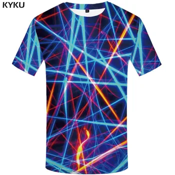 3d Tshirt Psihedelični T-shirt Moški Geometrijske zabavne majice Plamen Anime Obleko Galaxy Prostora za T-shirts 3d Harajuku Shirt Tiskanje