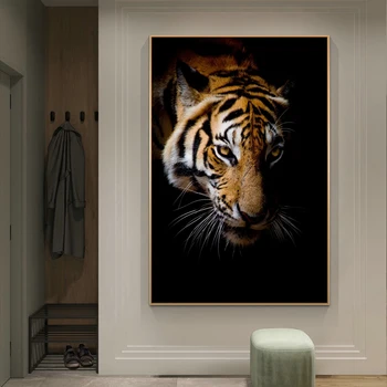 Afriški Divji Tiger Plakatov in Fotografij Živali Platno Stensko Slikarstvo Umetnost Dekorativne Slike za Otroke, Dnevna Soba Cuadros Dekor