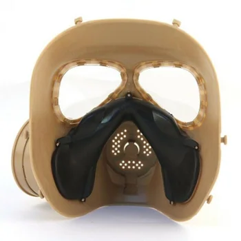Respirator Taktično Black Plinsko Masko, Vojaški Stil Obraz Zaščitne Maske Na Prostem Polno Facepiece