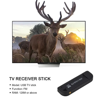 USB 2.0 Digitalni TV-Stick Mini Sprejemnik SDR Video Ključ DVB-T DAB FM Antena za uporabo v Gospodinjstvu Televizije Igranje Dekoracijo