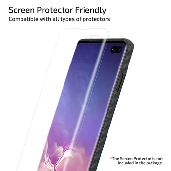 Pravi Aramid Vlaken Ohišje za Samsung Galaxy S10 Plus Kritje Popolno Zaščito Ogljikovih Vlaken Vzorec Za Samsung S10 S10E Primeru