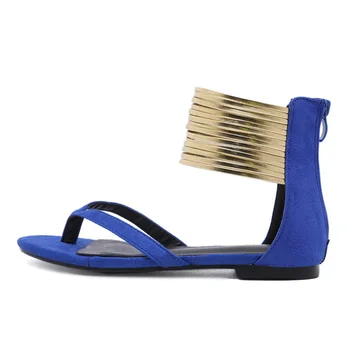 Ženske Sandali 2019 Moda Gladiator Flip Flops Sandali Poletne Čevlje, Ženska Priložnostne Rimski Slog Ravno Sandali Plaži Chaussures Femme