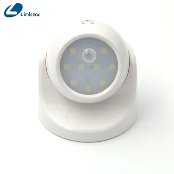 Home Security 9 LED Senzor Gibanja Ponoči Luči 360-Stopinjski Zasuk Otrok Auto PIR IR Infrardeči Detektor Stenska Svetilka