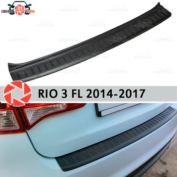 Plošča pokrov zadnje strani odbijača za Kia Rio 3-2017 guard zaščito, tablice za avto styling dekoracijo pribor modeliranje