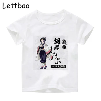Demon Slayer Kimetsu Ne Yaiba Japonski Anime Majica s kratkimi rokavi Otroci Grafični Top Tees Tshirt Ulične Punk T-Shirt otroška Oblačila