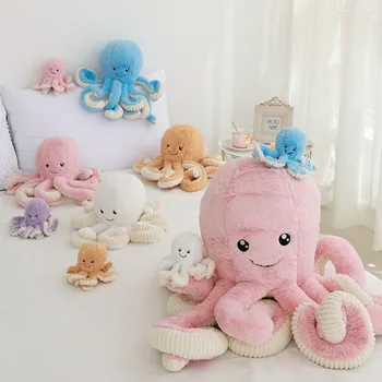 1PC 40 cm Pliš Plišaste Hobotnica Morje, Ocean Živali Plushie Mehko Dekor Igrače za Otroke, Dekleta, Otroci Kawaii Božična Darila za Rojstni dan