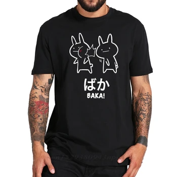 Baka Zajec Slap T Shirt Japonski Anime Japonska Vrhovi Kratek Rokav Bombaž O-vrat Tee Novost Srčkan T-shirt EU Velikost